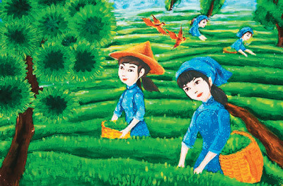 茶文化|天台山：童心茶趣书画间