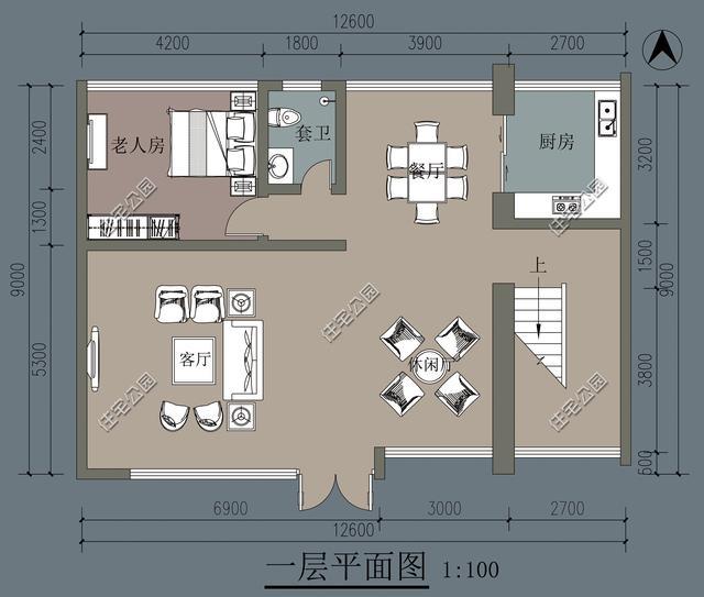 农村房12米宽8米进深怎么设计好一点