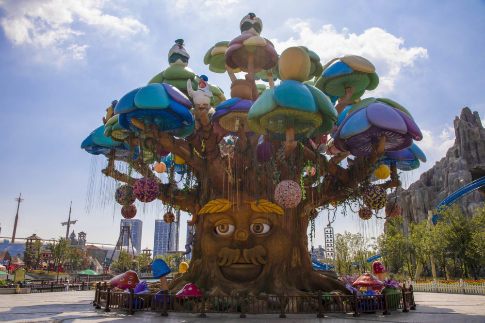 无锡融创乐园江南园林的设计风格与大型游乐场完美结合