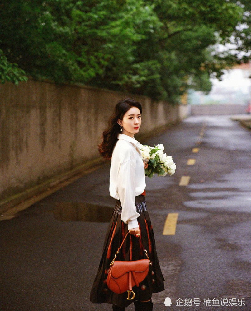 赵丽颖|同样是文艺写真，郑爽复古慵懒，赵丽颖明媚如风，谁更美？