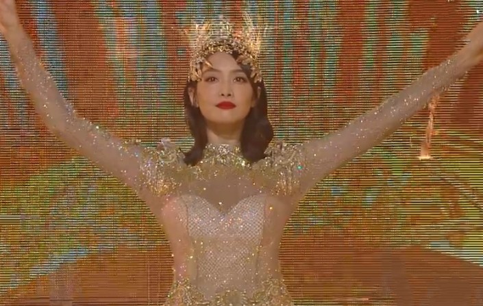 宋茜|金鹰女神宋茜华丽亮相，却被吐槽胳膊粗？镜头拉近，粉丝后悔投票