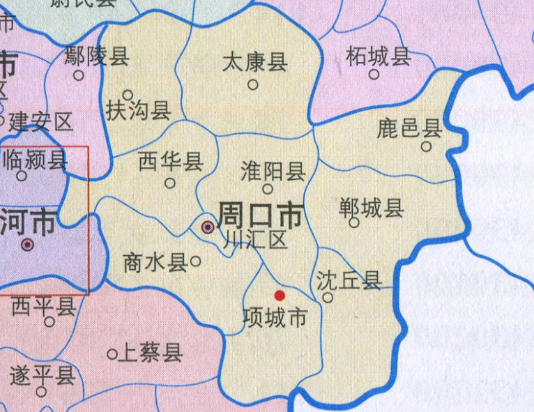 周口乡镇地图图片