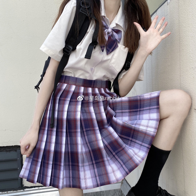 jk制服日常第226期:紫格系列