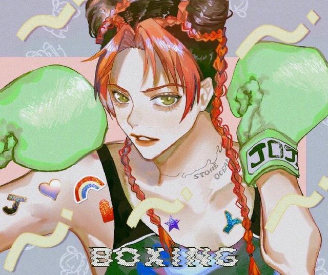 jojo画师绘制不同画风的徐伦女仆装萌萌哒jk装超可爱