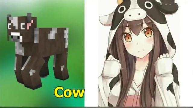 我的世界:生物娘化后的样子,萌新无动于衷,老玩家