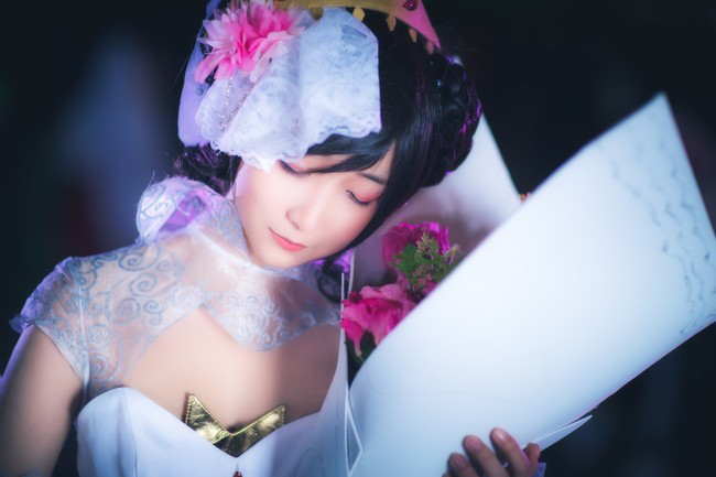 《王者榮耀》——小喬 純白花嫁cosplay_騰訊新聞