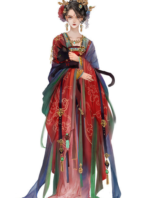 华丽风格的古风插画画师长乐的一组作品