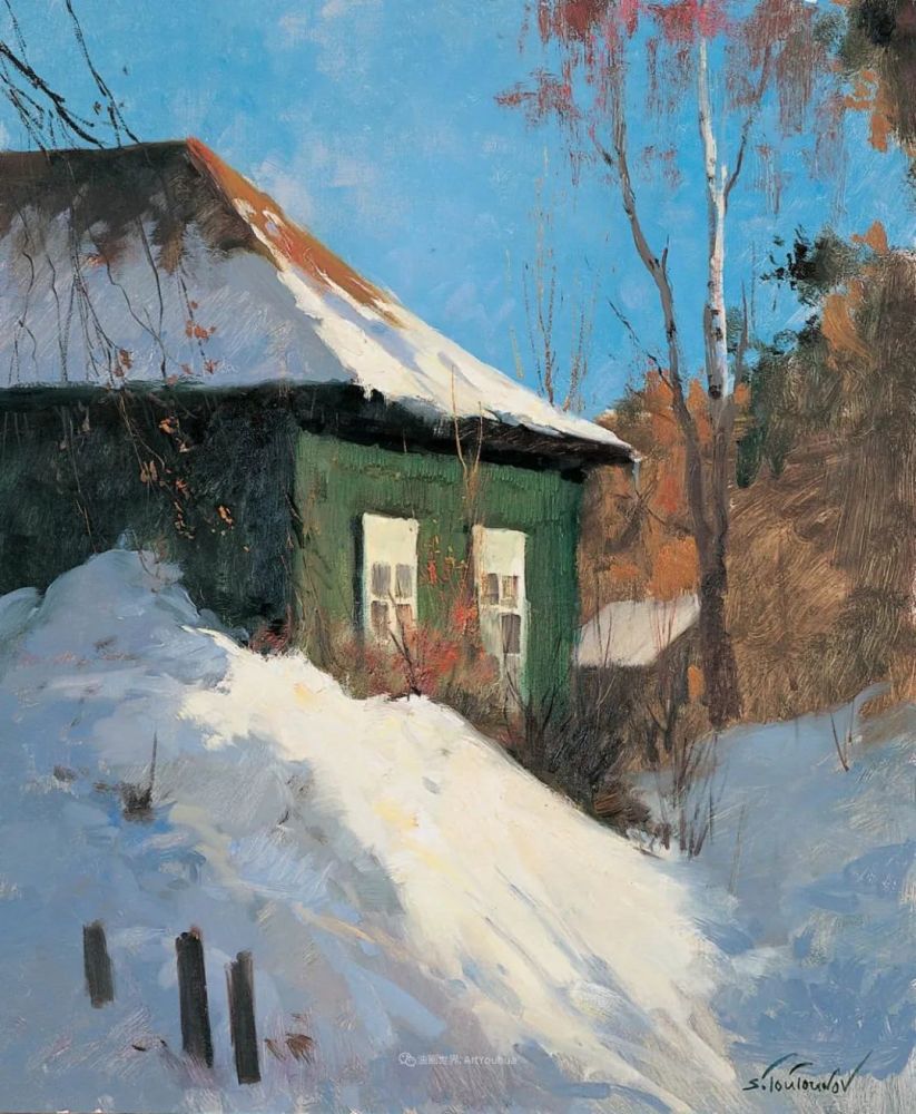 俄罗斯绘画美好的风景