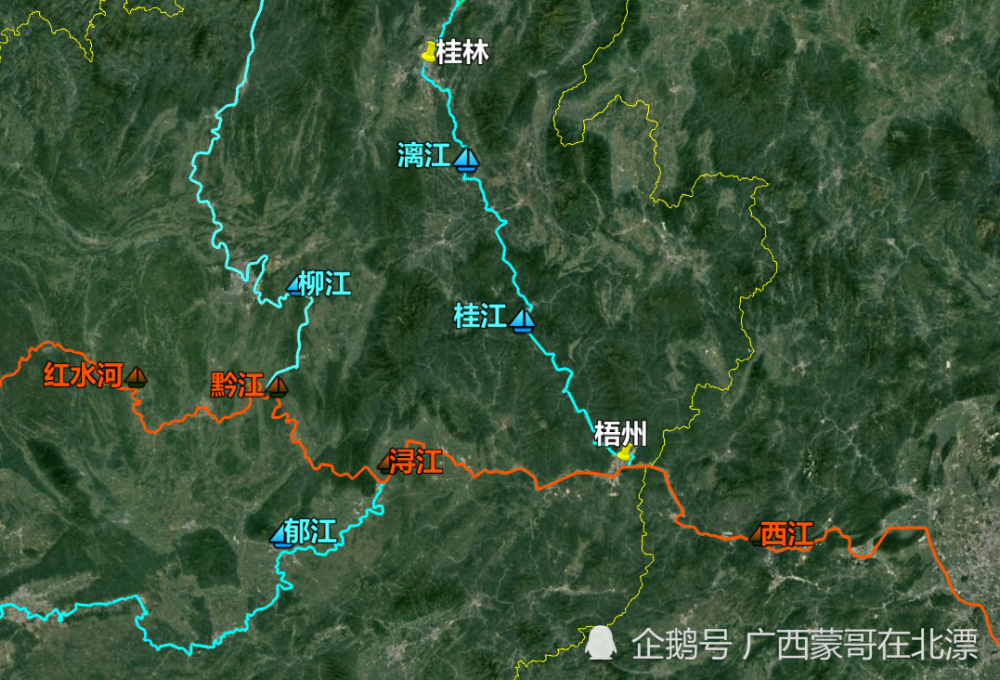 广西梧州地理位置图片