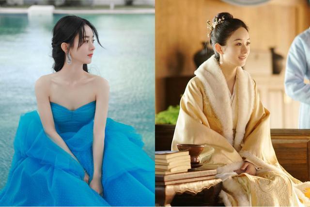 赵丽颖|赵丽颖金鹰节造型太朴素？被曝穿过季礼服，脖子上连珠宝也没有