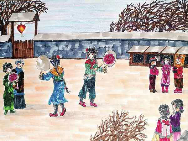 中小学生|来看！北京中小学生画笔诉乡情