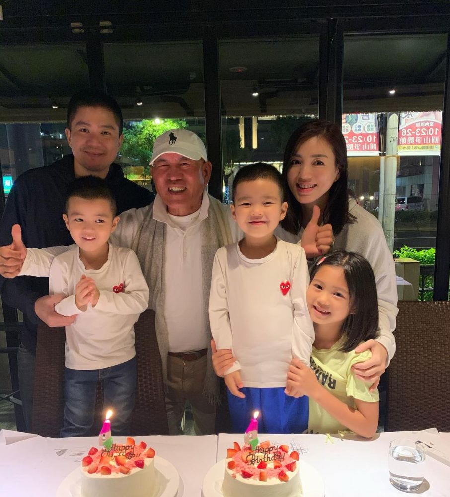 林牧洁|第一名媛林牧洁为双胞胎儿子庆生，与复婚老公3年生仨幸福满满