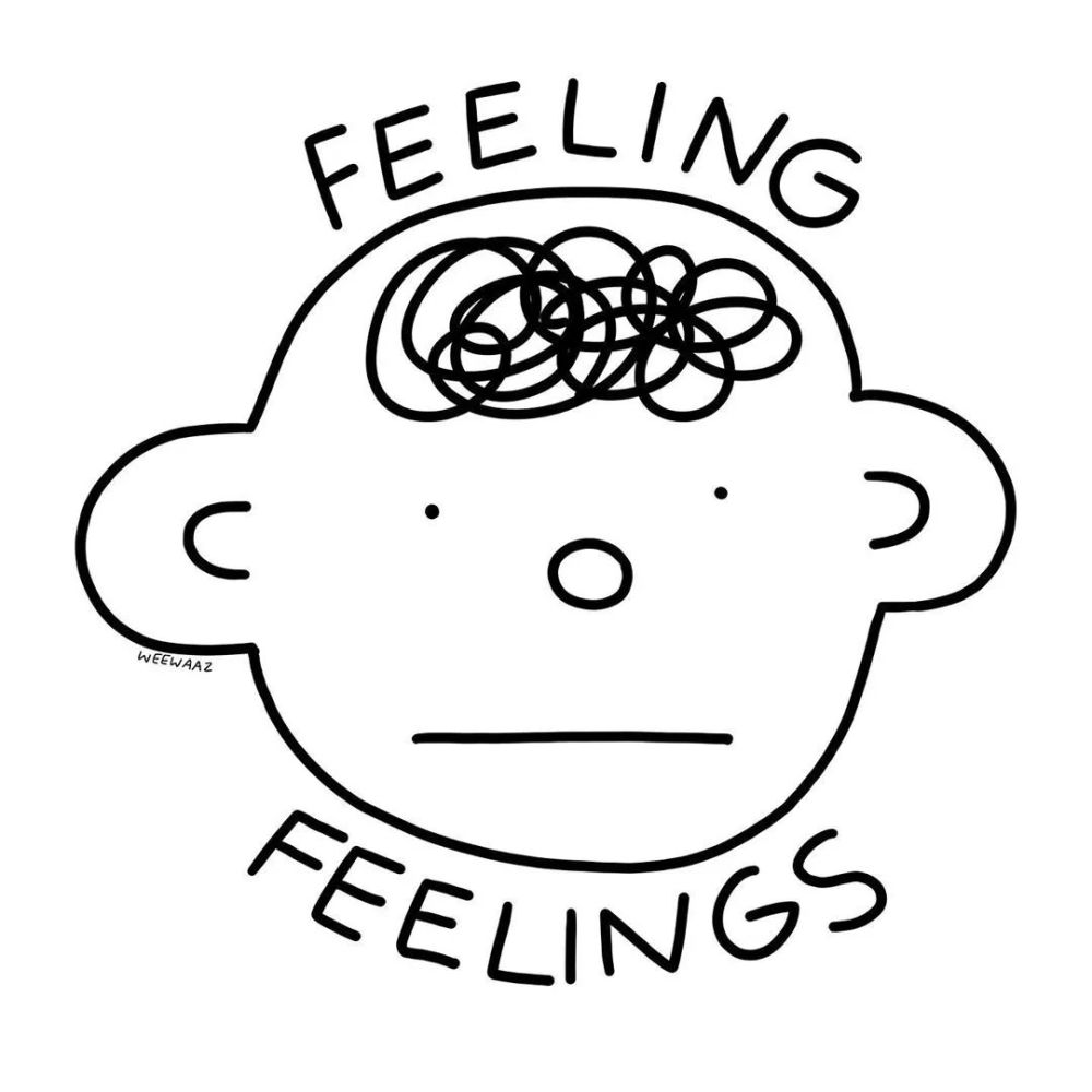 简单线条刻画表情和心情,是表达心情的简笔画.