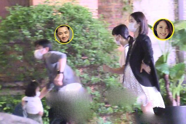 王祖蓝|王祖蓝携妻女深夜聚餐，李亚男挺孕肚撑腰徒步，四肢纤细身姿轻盈