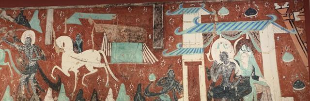 绘画艺术|神秘的“九色鹿”，它的故事绘画在敦煌莫高窟