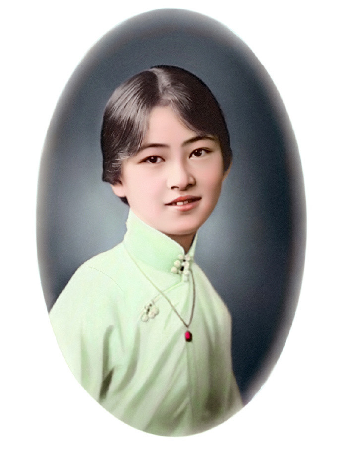 林徽因复原彩照集锦第四张最特别最后一张被徐志摩珍藏七年