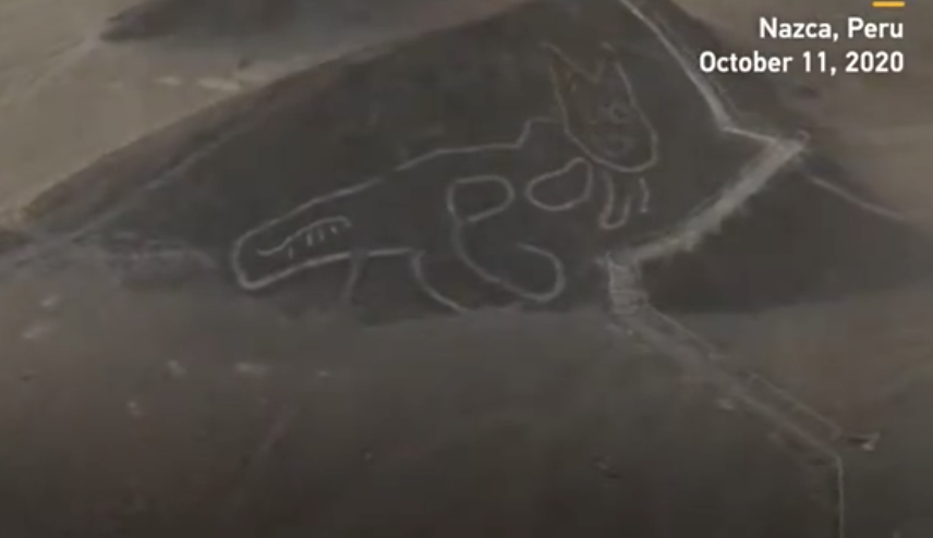 纳斯卡|沙漠惊现巨大神秘猫形地画 其历史可追溯到2000年前
