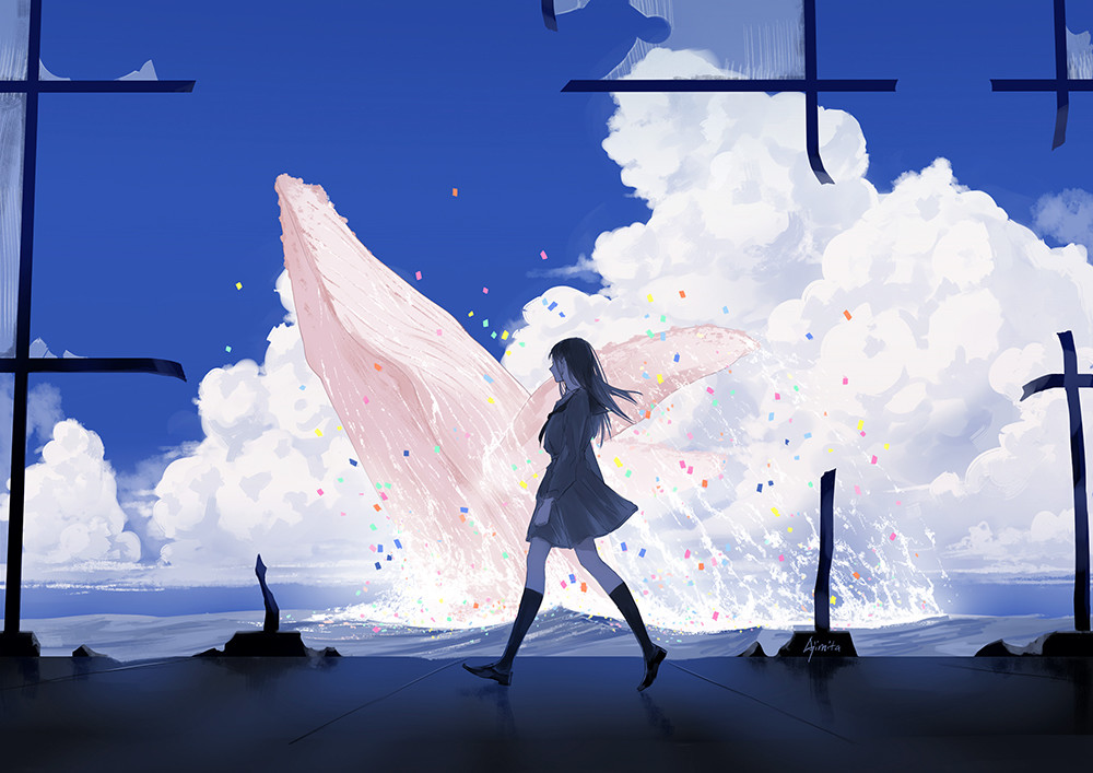 空灵幻彩剪影动人清澈的唯美画卷