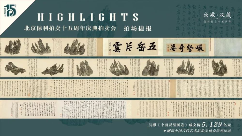 吴彬|【保利拍卖十五周年】斩获10.2亿丨古代书画各专场回顾