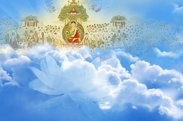 阿弥陀佛的西方极乐世界——极乐净土的信仰最为广泛,无论在藏传佛教