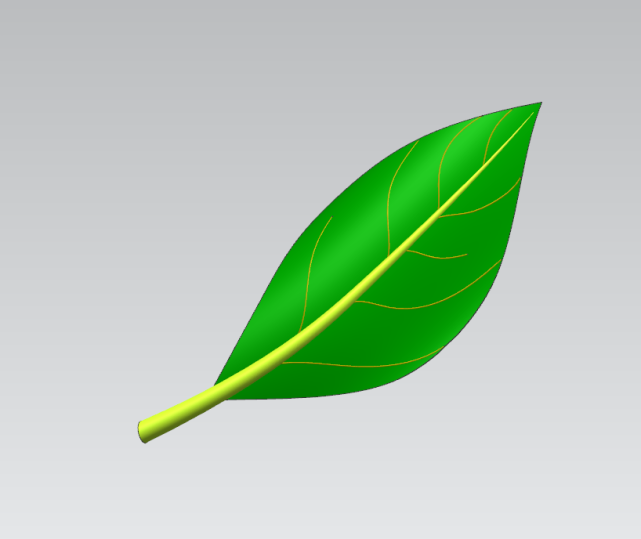 ugnx绘制一片树叶曲面这样做