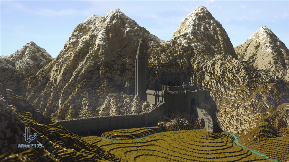 圣盔谷(海尔姆深谷)与isengard同样拥有一座高塔(号角堡),风格却截然