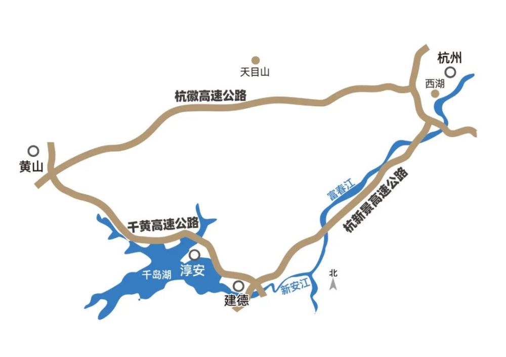 又一条黄金旅游线路杭州千岛湖黄山开车只要3小时千黄高速预计年底