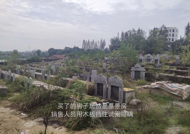 湖北一女士买房子买到墓景房地址在武汉事情真相让人气愤