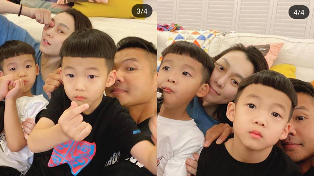 范玮琪|范玮琪和儿子玩自拍，飞飞翔翔比心有镜头感，豪宅内景曝光