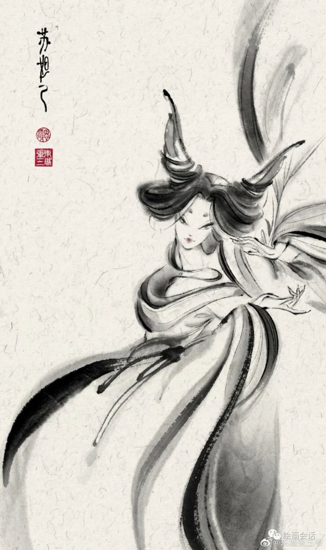 古典美中国水墨画妖的合集～美呆了