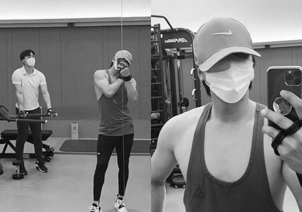 张根硕被指发福后爱上健身晒照秀手臂肌肉花美男变型男