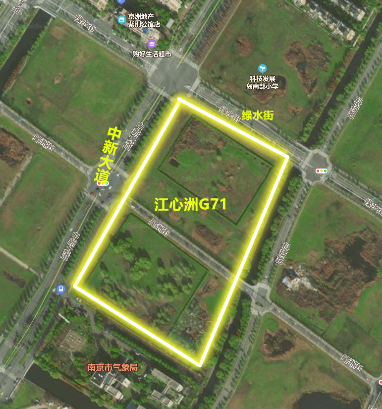 地塊名稱:建鄴區江心洲街道中新大道以東,發展五路以北(10-008,10-012