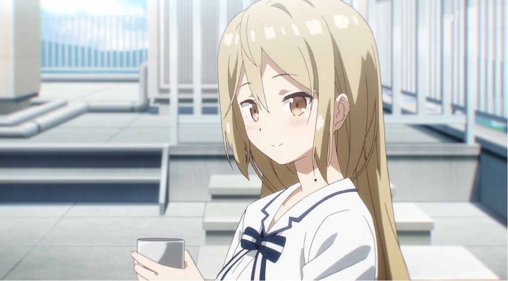 琴川晶学妹明明闭上双眼,脸颊也泛起红晕,看到这一幕