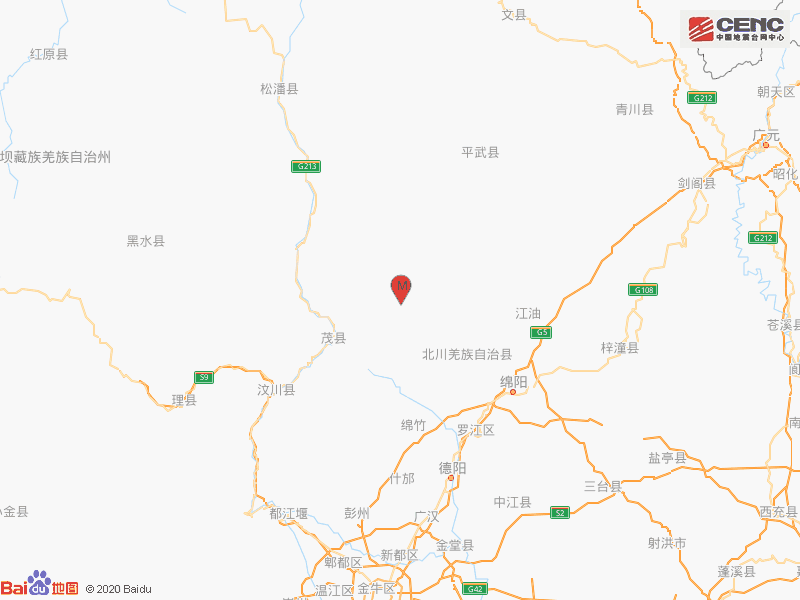 四川绵阳|四川绵阳市北川县发生3.0级地震