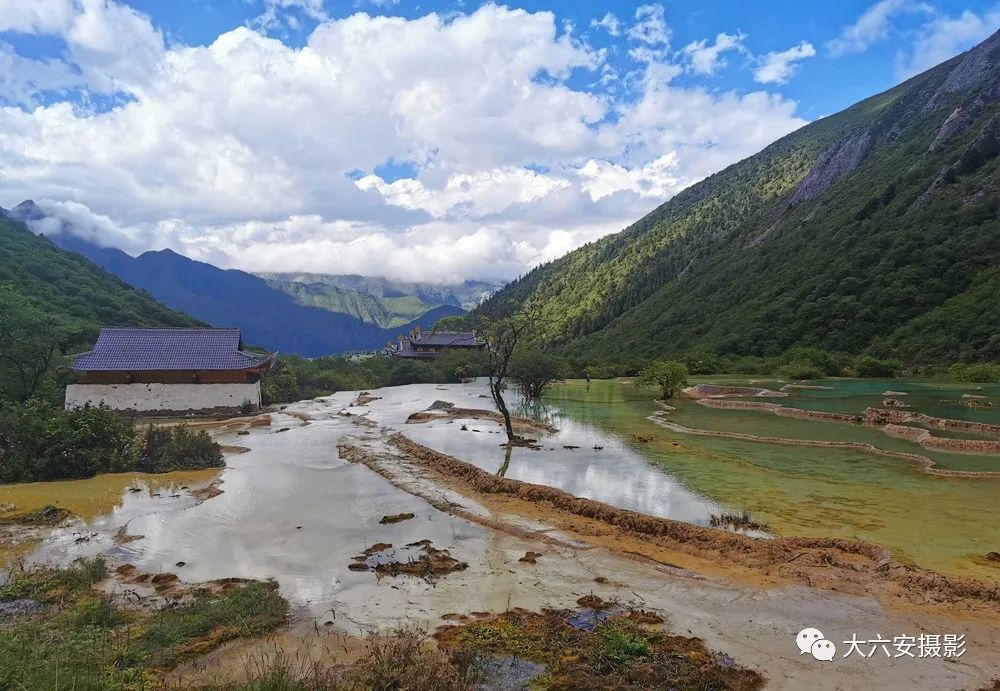 高原溼地人間瑤池黃龍風光美景