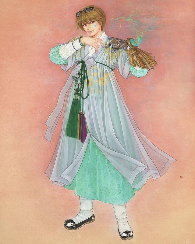 韩国拳头举办线上韩服展,发布阿狸,ez韩服画作