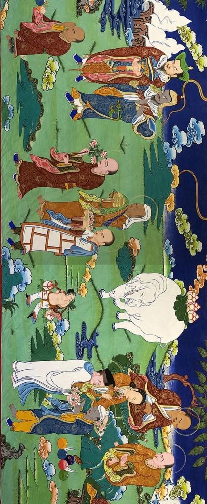 唐卡|历时四年！38米唐卡长卷《五百罗汉》赏析