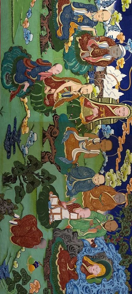 唐卡|历时四年！38米唐卡长卷《五百罗汉》赏析