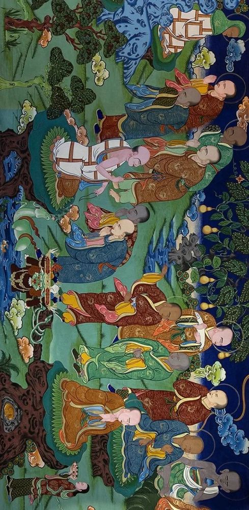 唐卡|历时四年！38米唐卡长卷《五百罗汉》赏析