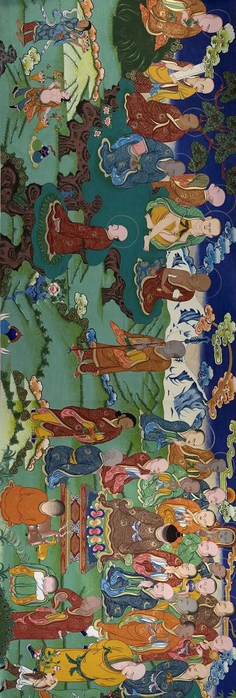 唐卡|历时四年！38米唐卡长卷《五百罗汉》赏析