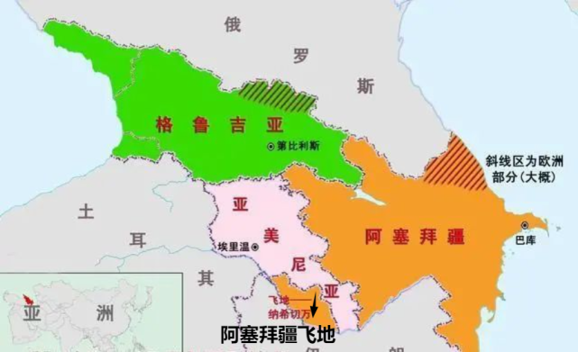 阿塞拜疆国土为什么被亚美尼亚一分为二