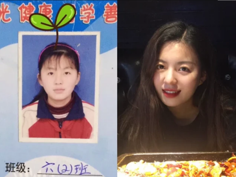 女生长大后颜值变化能有多大简直堪比整容哈哈哈太真实了
