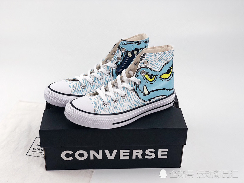 converse匡威 雪人印花帆布鞋高帮男女运动鞋潮鞋