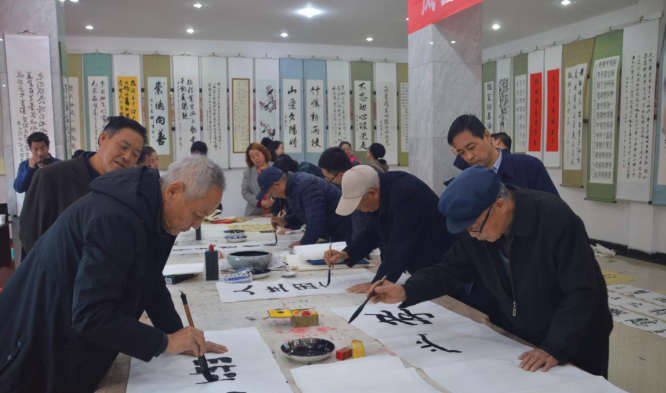 老干部局|岚县老干部局成功举办第八届书画笔会