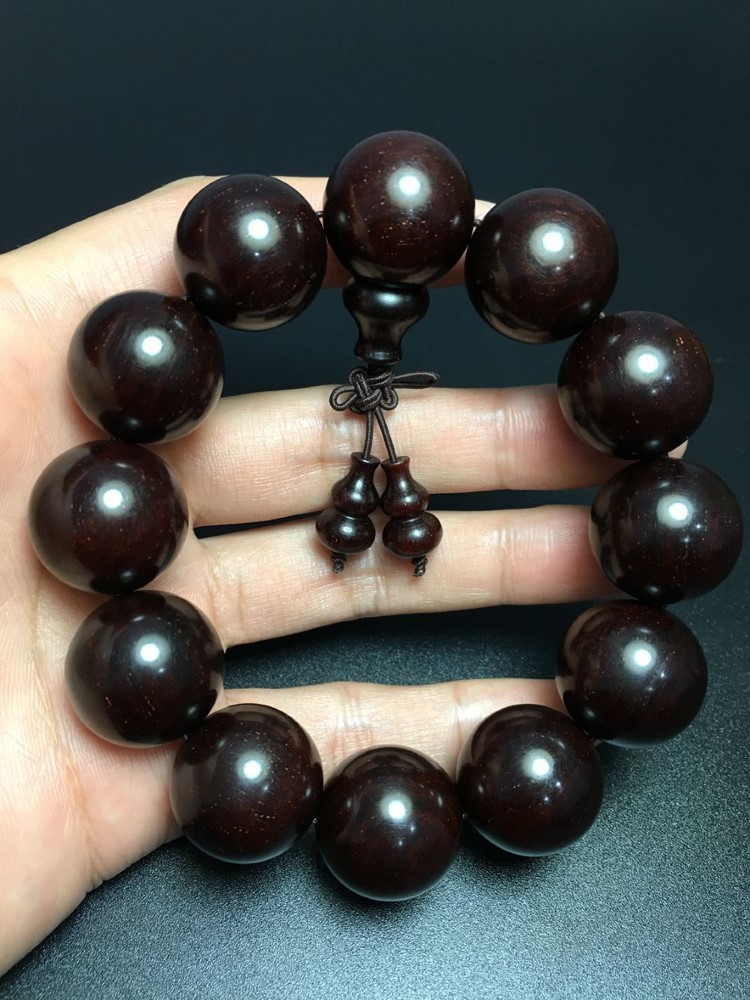 小叶紫檀2.0高密包浆手串