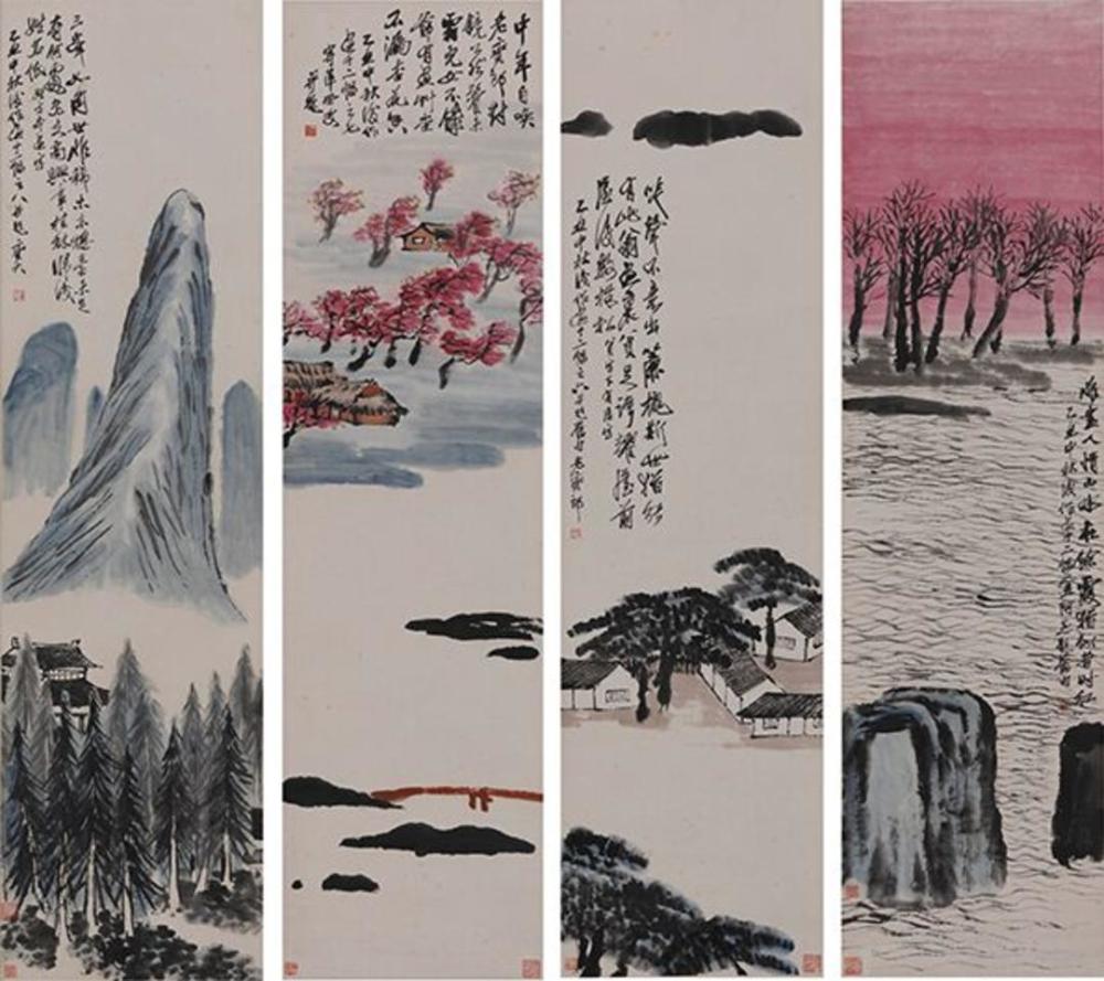 面具系列 1996 no.6|画块石头拍出5.12亿！来看看蕴藏在明代《十面灵璧图卷》中的艺术密码