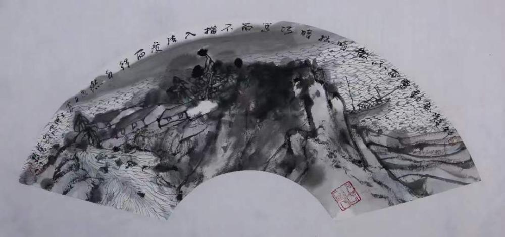 黄阿忠|名家进社区，黄阿忠国画展社区展出
