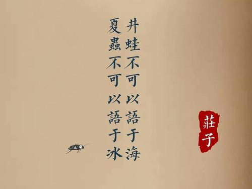 如何理解井蛙不可语海夏虫不可语冰这句话的含义