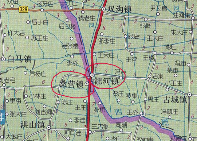 這個地方,就是亳州市譙城區淝河鎮,以及阜陽市太和縣桑營鎮.