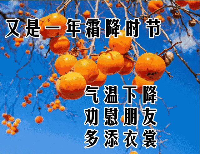 10月23日霜降最漂亮早上好动态表情图片大全早晨好动图美图大全